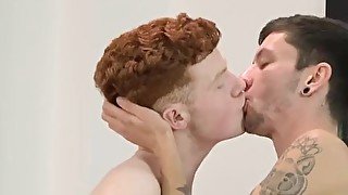 Redhaired twink enjoys hard anal fucking