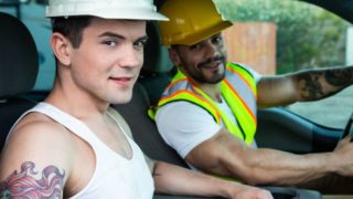 Construction workers Arad Winwin and Dakota Payne fuck in the ass