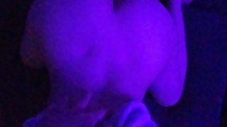 Petite girl sucks and fucks his big dick after a late-night movie - Amateur Saerosoh