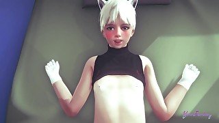 Yaoi Femboy - Alan The catboy is pregnant