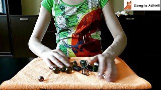 2[ASMR] Glass marbles and pebbles (no talking)