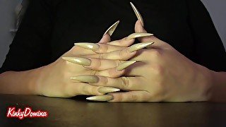 Sharp Long Nails Tapping Flicking