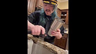 Cop DESTROYS my dirty dishes