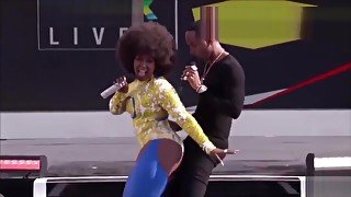 Safaree getting twerked on by Amara La Negra