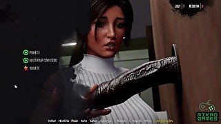 Croft Adventures ep 3 - Lara Chupou Pau Preto Gigante no Glory Hole