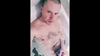 Jerking off in the bath tub...