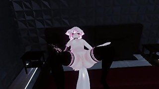 VRChat Girl Cute Moans until she cums with vibrator