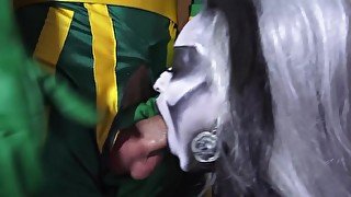 Cosplay sex involving a big cock and lustful chick