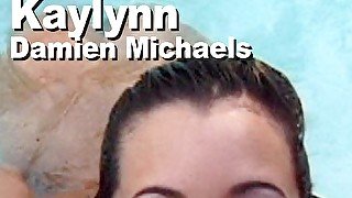 Kaylynn & Damien Michaels Naked Pool Suck Facial