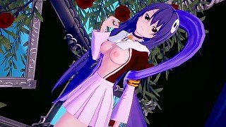 HAQUA GIVES YOU HER VIRGINITY 🥰 KAMI NOMI HENTAI