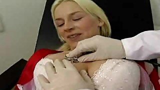 Nurse slut fucked by doctor in his office