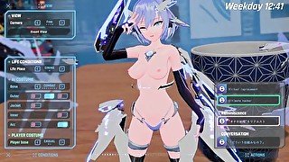 【#04駆動妖精アイディールレイズ実況】巨乳アンドロイドが妖精化して身体全体で手コキしてくれぶっかけ射精してしまい・・(ロボット女(機械女) アクション同人エロゲー hentai game)