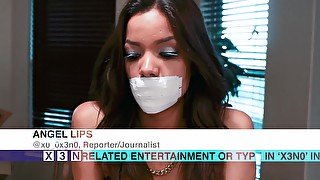 Tape Gagged News Reading