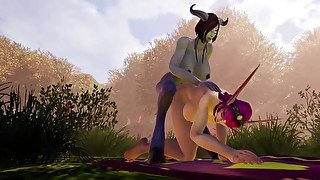 Draenei Futa Dickgirl Fucks Hot Elf  Warcraft Porn Parody