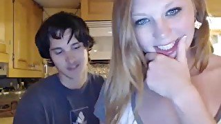 Hot Teen Couple Fucking In The Kitchen