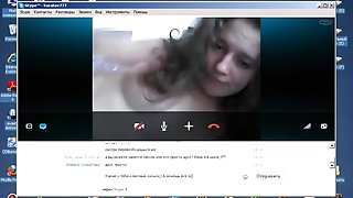 Crazy Amateur record with Brunette, Webcam scenes 2