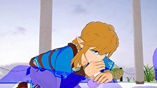 Zelda Yaoi - Link Blowjob