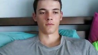 Albanian handsome boy cums on cam big cock tight smooth ass