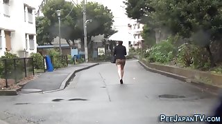 Fetish asian urinating