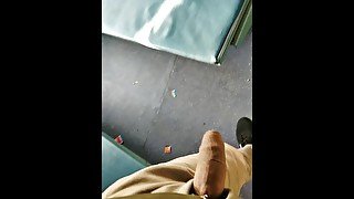 RISKY!! Flashing in Train - CumBlush