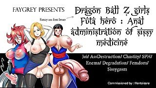 [FayGrey] [Dragon Ball Z Girls Futa Hero Anal administration of sissy medicine] (Joi AssDestruction