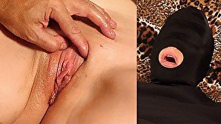 Steadily edging and vibrating the clit leads to hands free orgasm and pulsating pussy