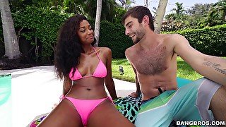 Hardcore interracial fucking with seductive ebony Payton Sweet