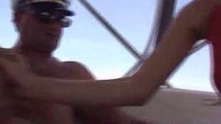 Thin porn video featuring Sofia and Captain