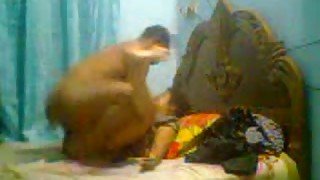 Submissive Kolkata married lady with her husband in bed