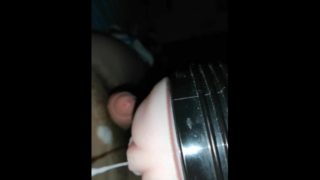 JUST A HORNY FLESHLIGHT CREAMPIE