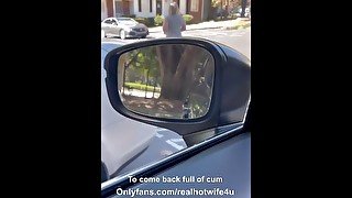 Hotwife comes back to hubby used while he waits in car