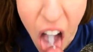 Compilation of cute girlfriends taking loads of cum