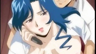 Anime cocksucker has big perky tits