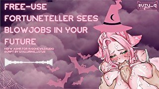 NSFW ASMR - Free-Use Fortuneteller Sees Blowjobs in Your Future