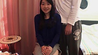 Small boobs Japanese amateur Mayu opens her legs to be fucked