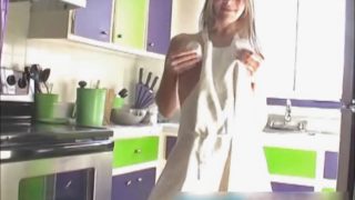 Beautiful french gf strips and fucks