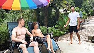 Two Step Brothers Jesse Bolton & Aiden Asher Get Their Assholes Licked By Latino Stud - BrotherCrush