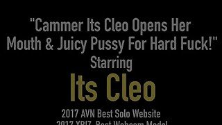 Cammer Its Cleo Opens Her Mouth & Juicy Pussy For Hard Fuck!