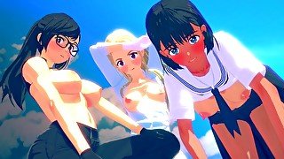 SUMMERTIME RENDER: FUCKING MIO, USHIO AND HIZURU 😍