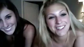 Playful and sexy webcam models with yummy tits are masturbating for me