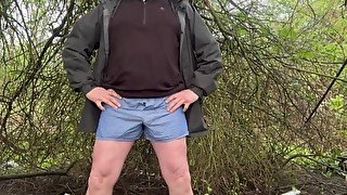 Pissing myself outdoors in public