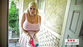 Gagging Big-breasted Whore In Pantyhose And Heels Th