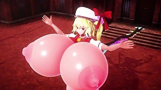 Imbapovi - Flandre Scarlett Giantess Breasts Inflation