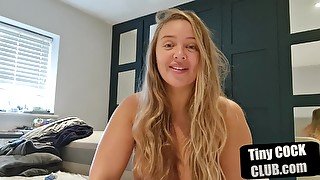 Curvy sph domina humiliating micro penis losers through cam