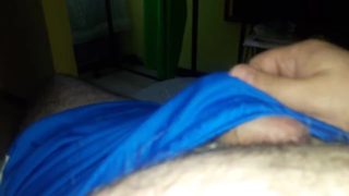 Masturbating in my son's bed.