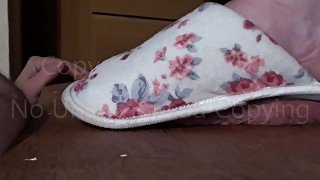 2022-09-02 FLAT SLIPPERS + BF COCK CRUSH WITH CUM SHOT