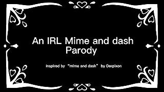 Slutty mime puts on a show (A mime and dash parody)