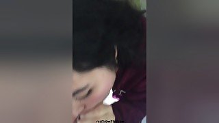 Amazing Blowjob By A Beautiful Brunette - JizzPix