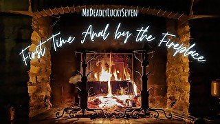 First Time Anal by the Fireplace  Romantic Boyfriend ASMR Role Play  Christmas