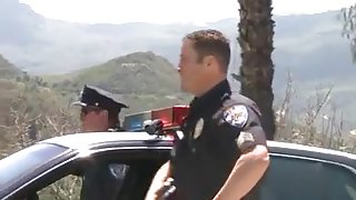 Brunette Teen Fucking With The Police